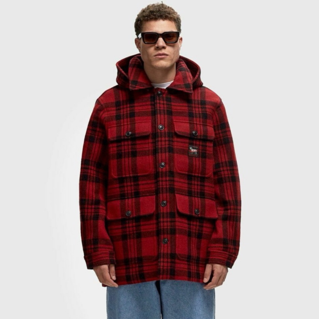 Woolrich Black Label X Todd Snyder Plaid Cruiser Hooded Jacket